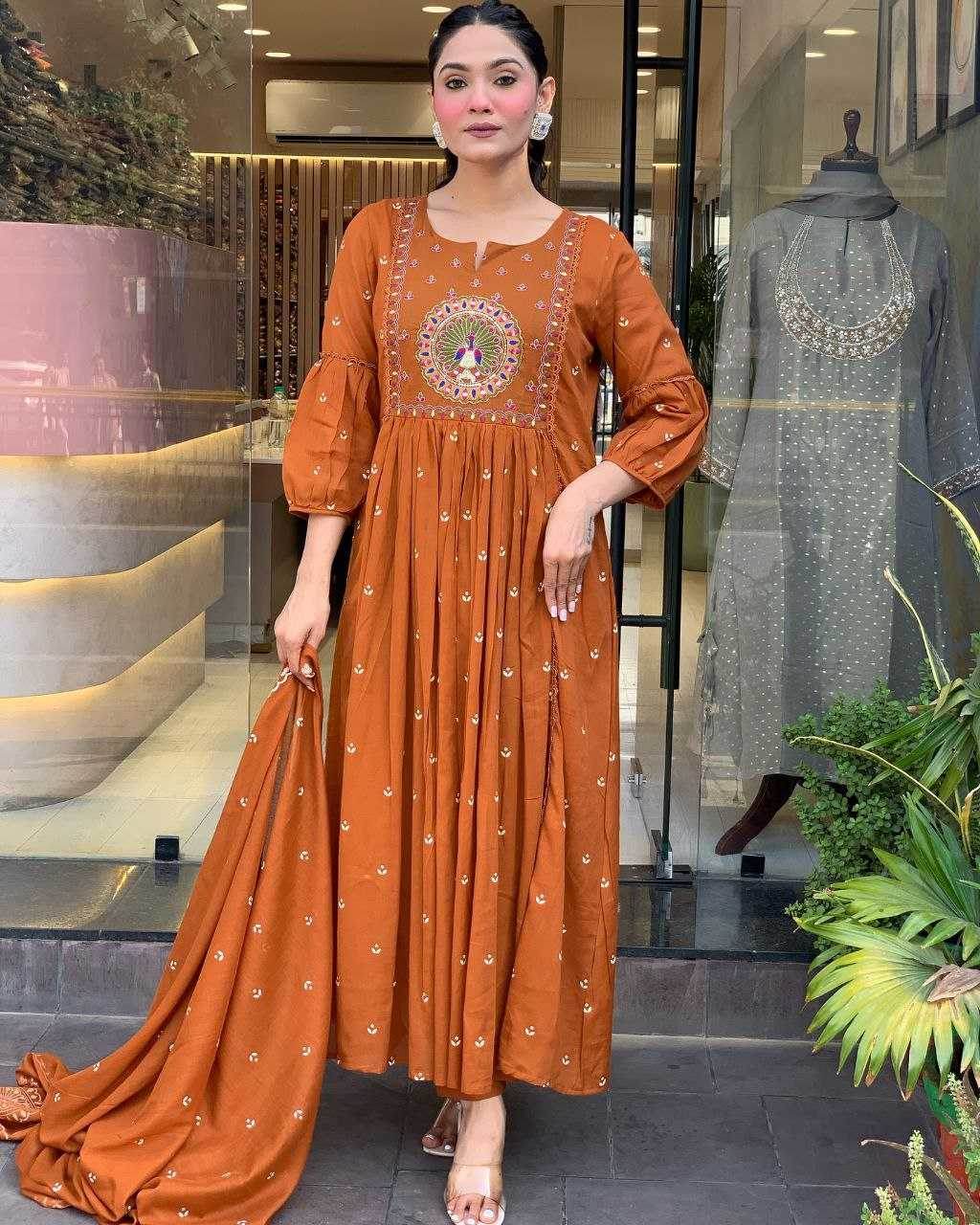 Cotton Casual Embroidered Kurti - MYLUXURY LANE ENTERPRISE